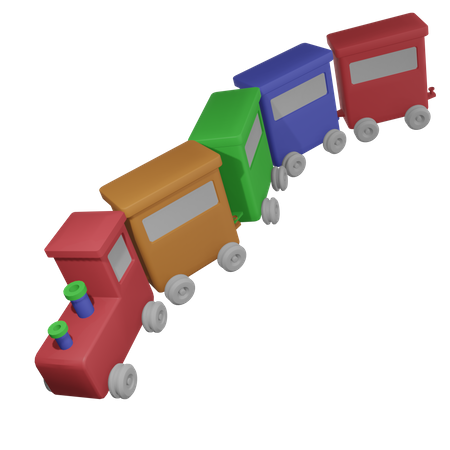 Train Toy  3D Icon