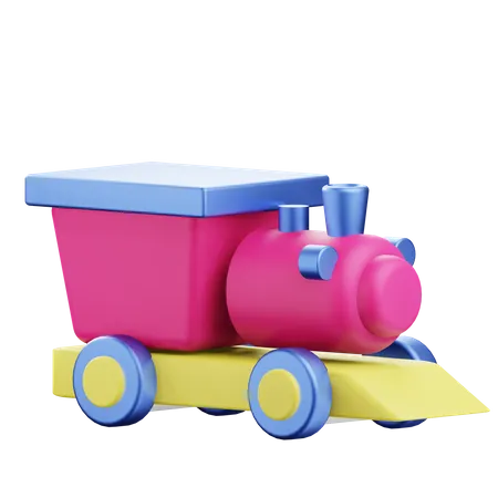 3 D Rendering Train Toy Illustration Little Boy Toy 3D Icon