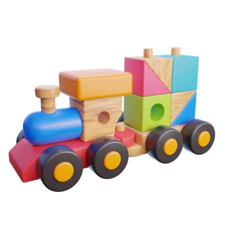 電車のおもちゃ  3D Icon
