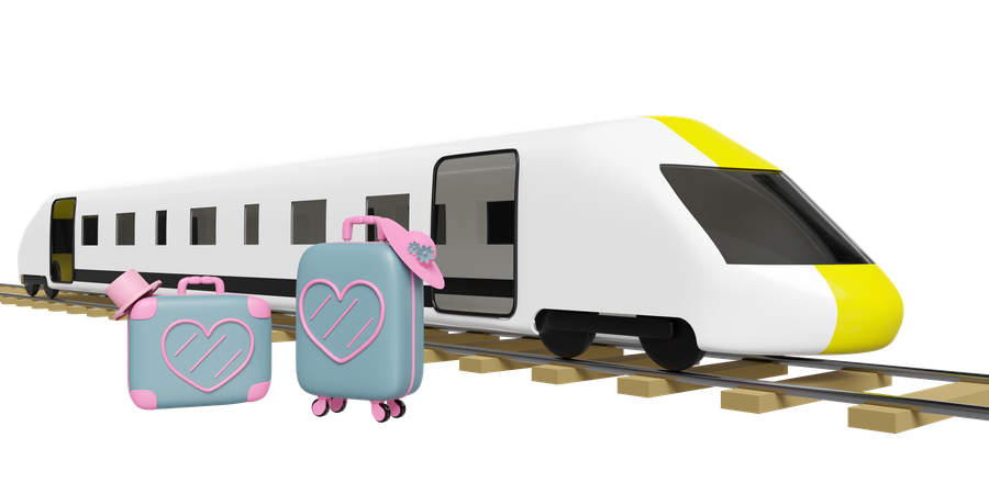 Train Travel  3D Icon