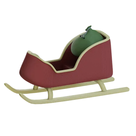 Traîneau du père Noël  3D Icon