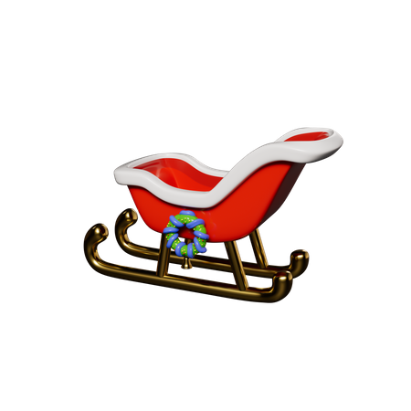 Traîneau du père Noël  3D Icon