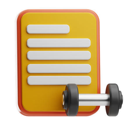 Training gym Membership  3D Icon