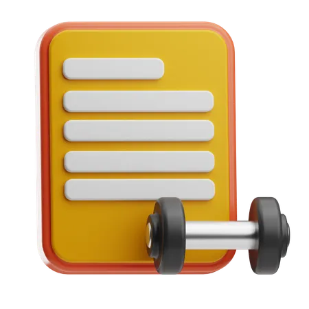 Training gym Membership  3D Icon