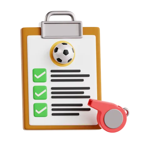 Training List  3D Icon