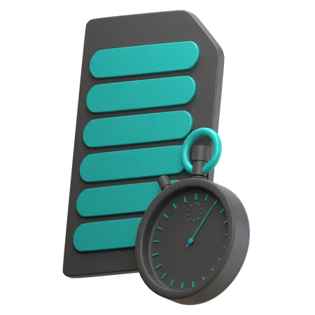 Trainingstimer  3D Icon