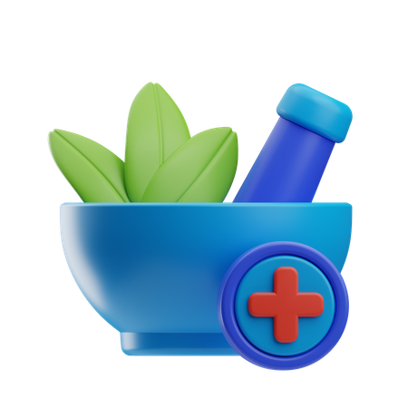 Traitement à base de plantes  3D Icon