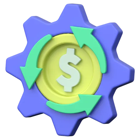 Traitement des paiements  3D Icon