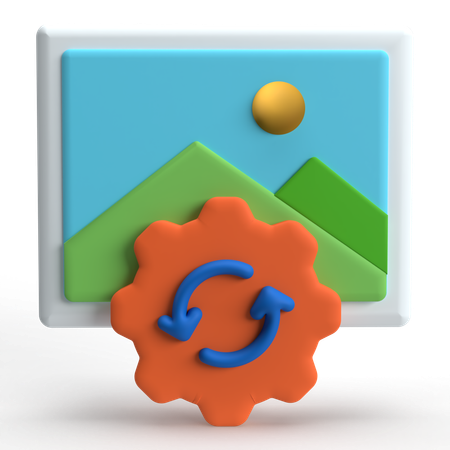 Traitement d'image  3D Icon