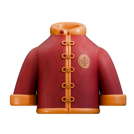 Traje chino  3D Icon