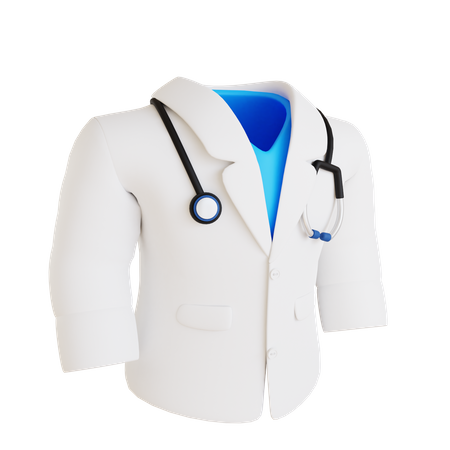 Traje de doctor  3D Icon