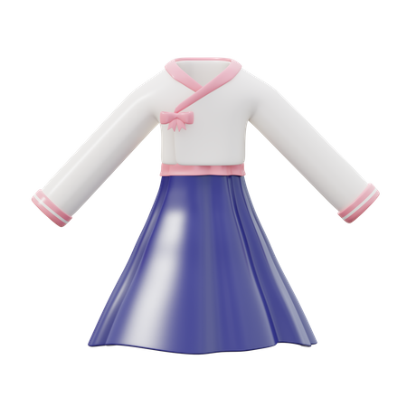 Traje hanbok  3D Icon