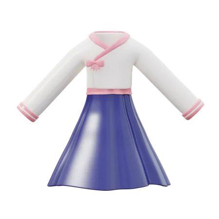 Traje hanbok  3D Icon