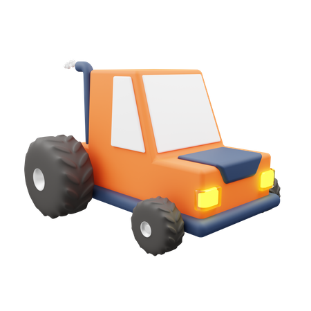 Traktor  3D Illustration