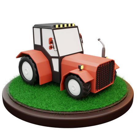 Traktor  3D Illustration