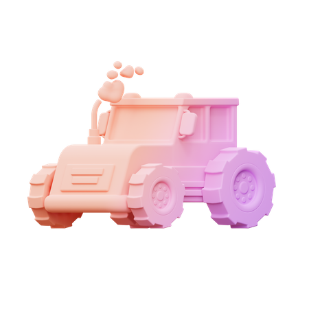 Traktor  3D Icon