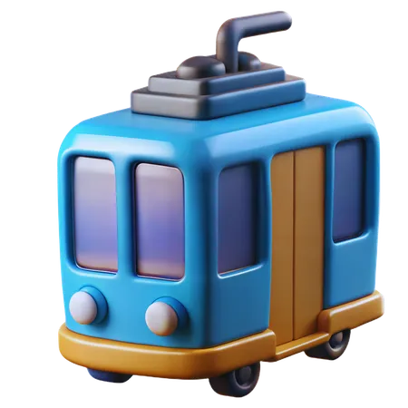 Tram  3D Icon