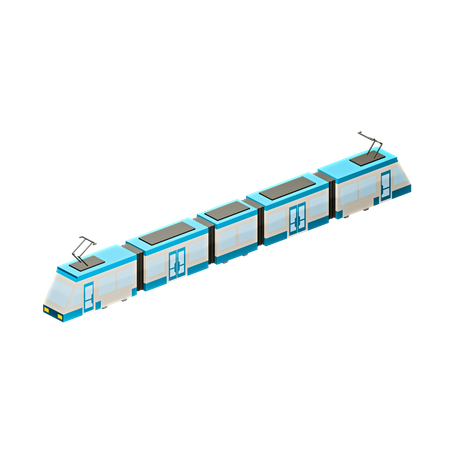 路面電車  3D Icon