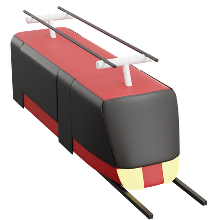 路面電車  3D Icon