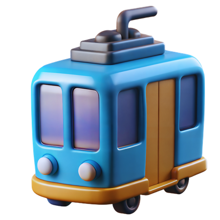 Tram  3D Icon