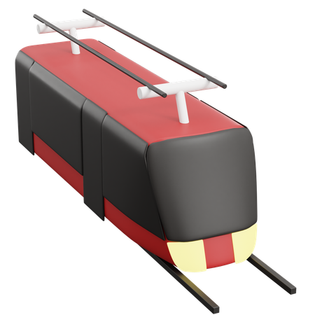 Tram  3D Icon