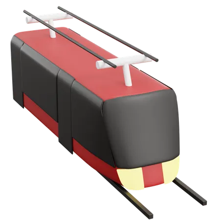 Tram  3D Icon