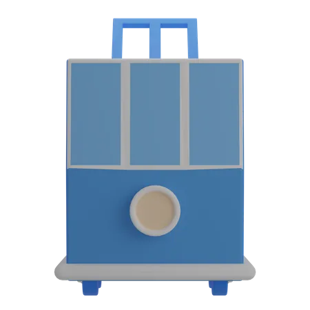 Tram  3D Illustration