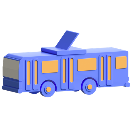 Tram  3D Illustration