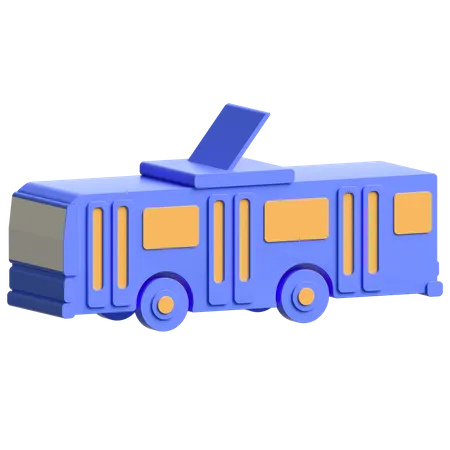 Tram  3D Illustration