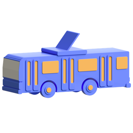 Tram 3D Illustration