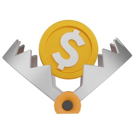 Trampa de dinero  3D Icon