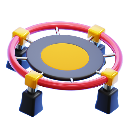 Trampolín  3D Icon