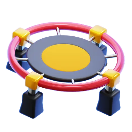 Trampolín  3D Icon