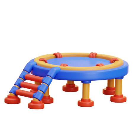 Trampolín  3D Icon