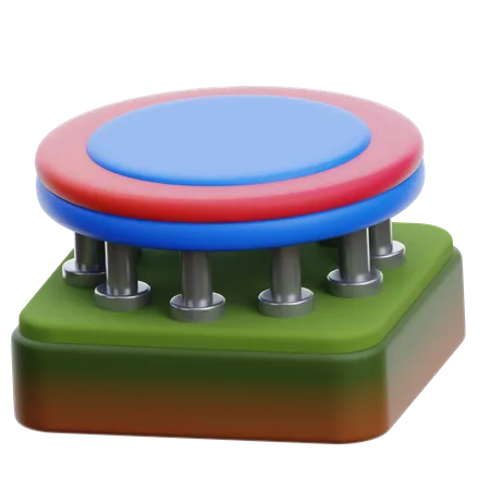 Trampolin  3D Icon