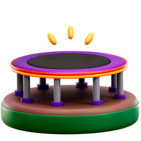 Trampolín  3D Icon