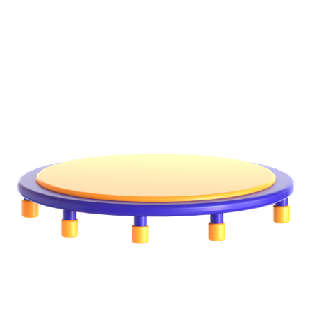 Parque infantil de trampolines  3D Icon