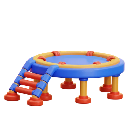 Trampoline  3D Icon