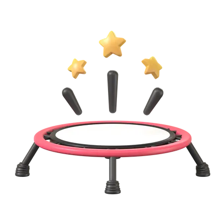 Trampoline  3D Icon