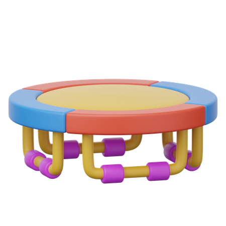 Trampoline  3D Icon