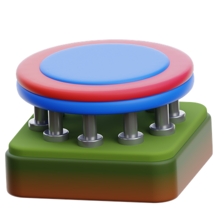 Trampoline  3D Icon