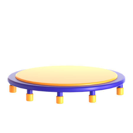 Aire de jeux pour trampolines  3D Icon