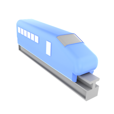 Tram  3D Icon