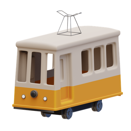 Tramway 3D Illustration