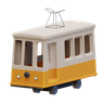 tram 3d illustration