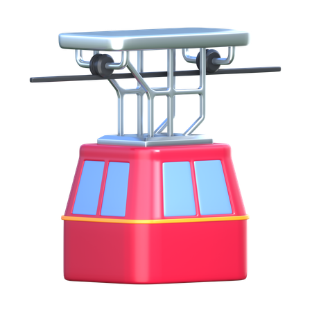 Tramway aérien  3D Icon