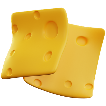 Tranche de fromage  3D Icon