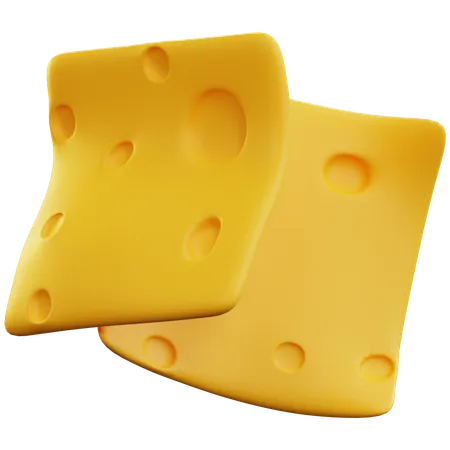 Tranche de fromage  3D Icon