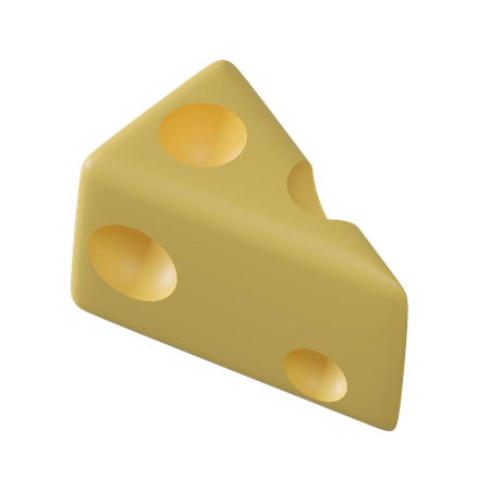 Tranche de fromage  3D Icon