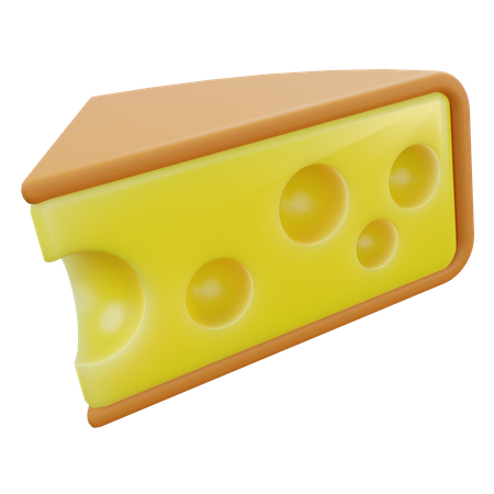 Tranche de fromage  3D Icon